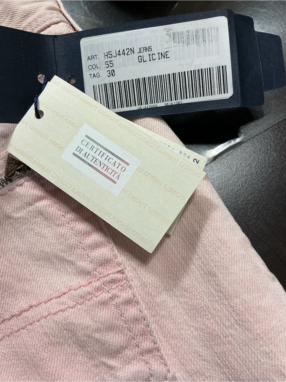 Armani Jeans Pastel Pink Skinny Jeans Size 30 NWT With Flaws - Picture 7 of 13